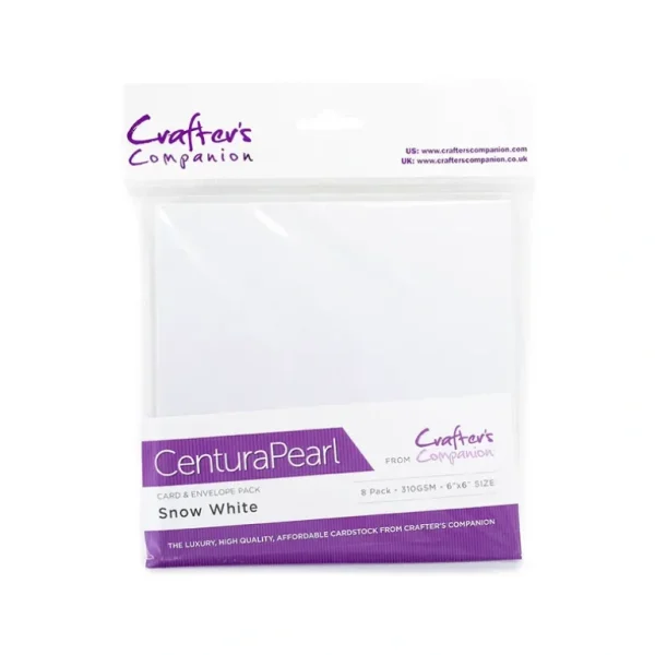 Centura Pearl Card & Envelope 8PK - 6x6 - Snow White - Little Painter Art | Exploring the Endless Possibilities of Art Outlet