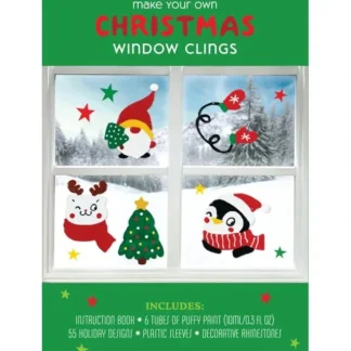 Chartwell Books Make Your Own Christmas Window Clings Kit - Little Painter Art | Exploring the Endless Possibilities of Art Fashion