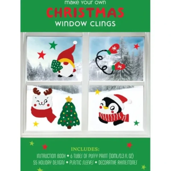 Chartwell Books Make Your Own Christmas Window Clings Kit - Little Painter Art | Exploring the Endless Possibilities of Art Fashion