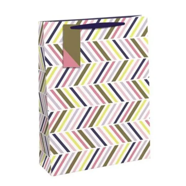 Clairefontaine Large Gift Bag - Femme Chevron - Little Painter Art | Exploring the Endless Possibilities of Art New