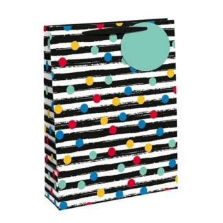 Clairefontaine Large Gift Bag - Stripes and Spots - Little Painter Art | Exploring the Endless Possibilities of Art Online
