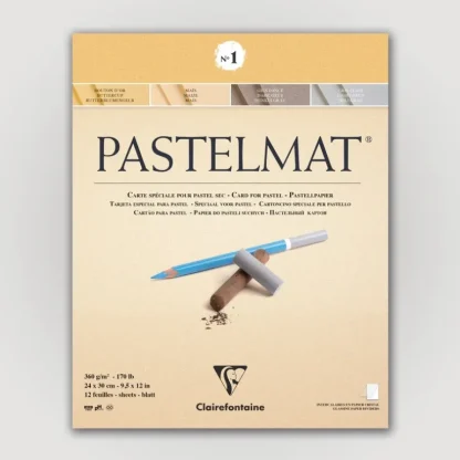 Clairefontaine Pastelmat N1 360g 24x30 ass 12 sheets - Little Painter Art | Exploring the Endless Possibilities of Art Clearance
