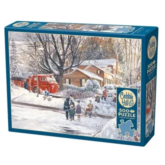 Cobble Hill 500pc Puzzle - Big Game Tomorrow - Little Painter Art | Exploring the Endless Possibilities of Art Fashion