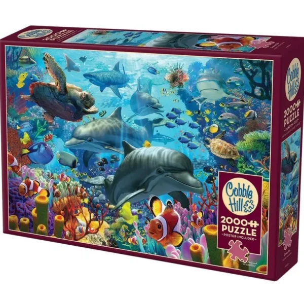 Cobble Hill 2000pc Puzzle - Coral Sea - Little Painter Art | Exploring the Endless Possibilities of Art Fashion