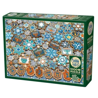 Cobble Hill 1000pc Puzzle - Hanukkah Cookies - Little Painter Art | Exploring the Endless Possibilities of Art Sale
