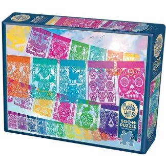 Cobble Hill 500pc Puzzle - Papel Picado - Little Painter Art | Exploring the Endless Possibilities of Art Sale