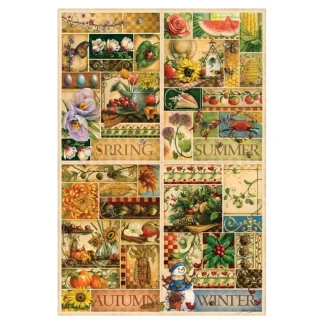 Cobble Hill 2000pc Puzzle - Seasons Collage - Little Painter Art | Exploring the Endless Possibilities of Art Best