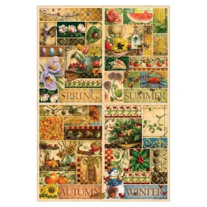 Cobble Hill 2000pc Puzzle - Seasons Collage - Little Painter Art | Exploring the Endless Possibilities of Art Best