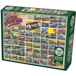 Cobble Hill 1000pc Puzzle - Vintage American Postcards - Little Painter Art | Exploring the Endless Possibilities of Art Clearance