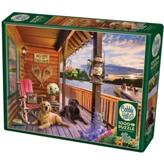 Cobble Hill 1000pc Puzzle - Welcome to the Lake House - Little Painter Art | Exploring the Endless Possibilities of Art New