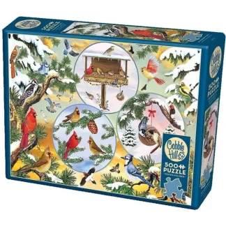 Cobble Hill 500pc Puzzle - Winterbird Magic - Little Painter Art | Exploring the Endless Possibilities of Art Outlet