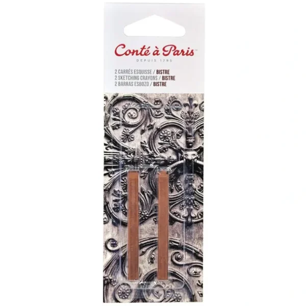 Cont Paris Carrs Sketching Crayon Sticks 2pk Bistre - Little Painter Art | Exploring the Endless Possibilities of Art Shop