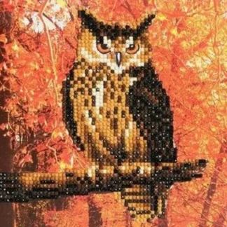Craft Buddy DIY Crystal Art Card Kit - Autumn Owl - Little Painter Art | Exploring the Endless Possibilities of Art Outlet