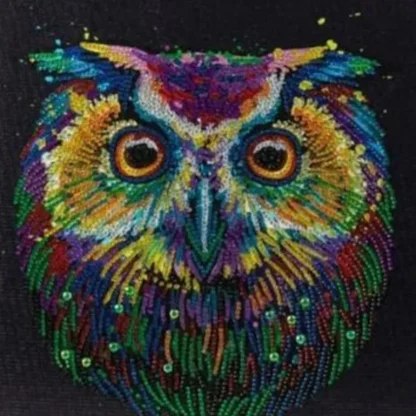Craft Buddy DIY Crystal Art Medium Framed Kit - Nocturnal Wonder - Little Painter Art | Exploring the Endless Possibilities of Art Outlet