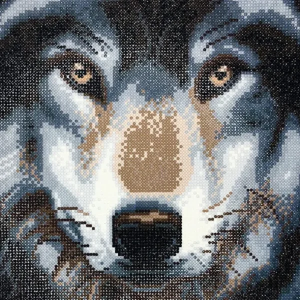 Craft Buddy DIY Crystal Art Medium Framed Kit - Wolf - Little Painter Art | Exploring the Endless Possibilities of Art Online