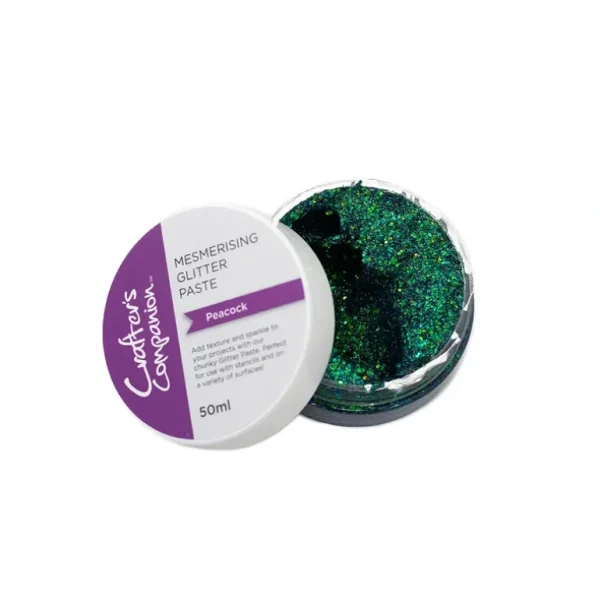 Crafter's Companion - Mesmerising Glitter Paste - Peacock - Little Painter Art | Exploring the Endless Possibilities of Art New