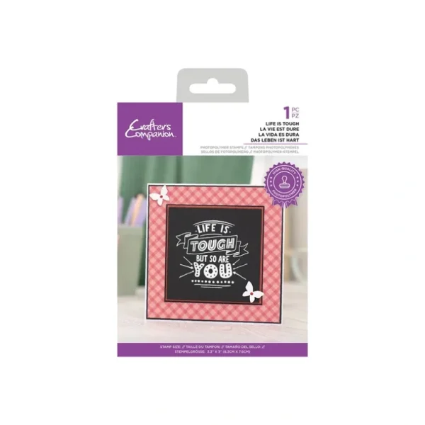 Crafter's Companion - Photopolymer Stamp - Life is Tough - Little Painter Art | Exploring the Endless Possibilities of Art Outlet