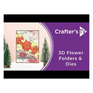 Crafters Companion 6 x 9 3D Folder & Metal Die - Poinsettia Season - Little Painter Art | Exploring the Endless Possibilities of Art Shop