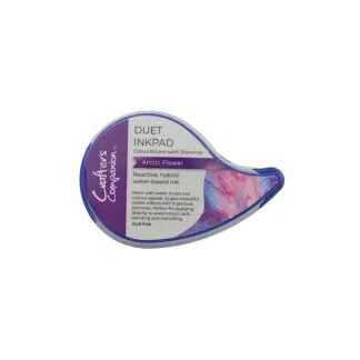 Crafter's Companion Duet ColourBloom Shimmer Inkpad - Arctic Flower - Little Painter Art | Exploring the Endless Possibilities of Art Online
