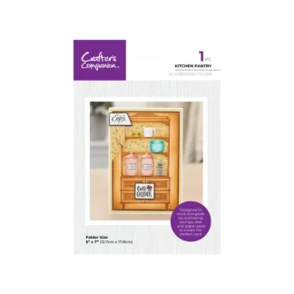 Crafter's Companion Kitchen Collection - 2D Embossing Folder 5"x7" - Kitchen Pantry - Little Painter Art | Exploring the Endless Possibilities of Art New