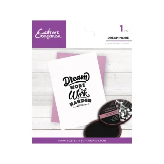 Crafter's Companion Mindfulness Quotes Clear Acrylic Stamp - Dream More - Little Painter Art | Exploring the Endless Possibilities of Art Best Sale