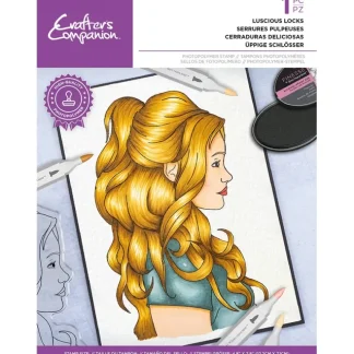 Crafter's Companion Natural Beauty Photopolymer Stamp - Luscious Locks - Little Painter Art | Exploring the Endless Possibilities of Art Sale