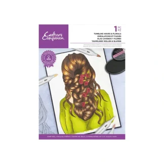Crafter's Companion Natural Beauty Photopolymer Stamp - Tumbling Waves & Florals - Little Painter Art | Exploring the Endless Possibilities of Art Store