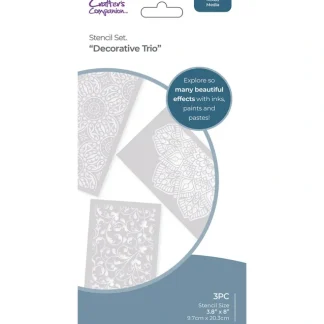 Crafter's Companion Stencil Set - Decorative Trio - Little Painter Art | Exploring the Endless Possibilities of Art Best Sale