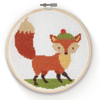 Crafty Kit Co. Cross Stitch Kit - Fox - Little Painter Art | Exploring the Endless Possibilities of Art Sale