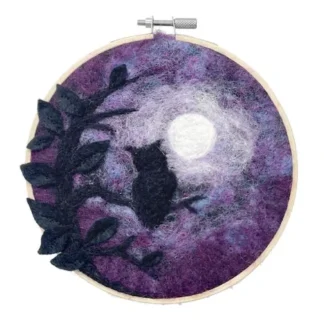 Crafty Kit Co. Needle Felting Kit - Wise Owl - Little Painter Art | Exploring the Endless Possibilities of Art Online