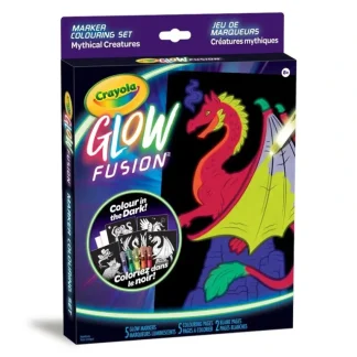 Crayola Glow Fusion Marker Colouring Set - Mythical Creatures - Little Painter Art | Exploring the Endless Possibilities of Art Shop