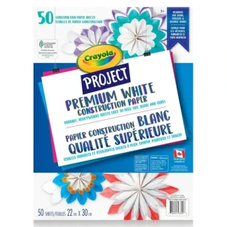 Crayola Project Premium Construction Paper 50 sheets - White - Little Painter Art | Exploring the Endless Possibilities of Art Clearance