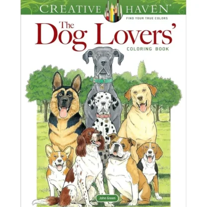 Creative Haven Colouring Book - Dog Lovers - Little Painter Art | Exploring the Endless Possibilities of Art Fashion