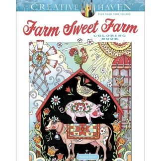 Creative Haven Colouring Book - Farm Sweet Farm - Little Painter Art | Exploring the Endless Possibilities of Art Hot