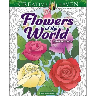 Creative Haven Colouring Book - Flowers of the World - Little Painter Art | Exploring the Endless Possibilities of Art Best Sale
