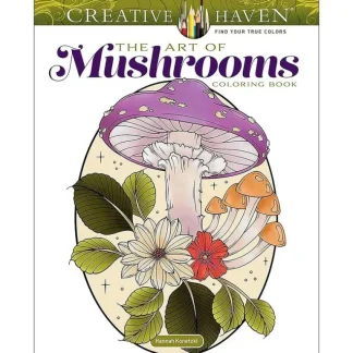 Creative Haven Colouring Book - The Art of Mushrooms - Little Painter Art | Exploring the Endless Possibilities of Art Cheap