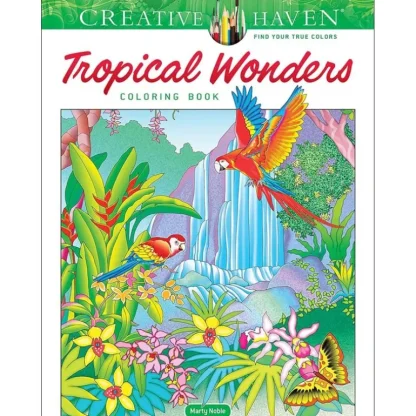 Creative Haven Colouring Book - Tropical Wonders - Little Painter Art | Exploring the Endless Possibilities of Art Outlet
