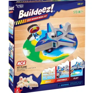 Creativity for Kids Buildeez! Model Kit - Ace Jet Plane - Little Painter Art | Exploring the Endless Possibilities of Art Shop