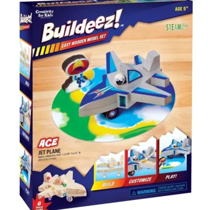 Creativity for Kids Buildeez! Model Kit - Ace Jet Plane - Little Painter Art | Exploring the Endless Possibilities of Art Shop