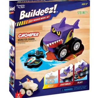 Creativity for Kids Buildeez! Model Kit - Chomper Shark Monster Truck - Little Painter Art | Exploring the Endless Possibilities of Art Cheap