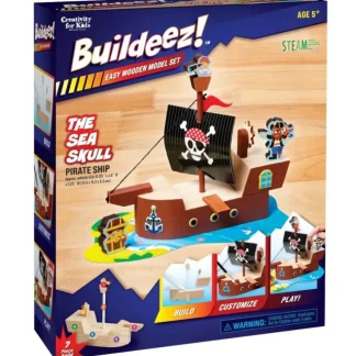 Creativity for Kids Buildeez! Model Kit - The Sea Skull Pirate Ship - Little Painter Art | Exploring the Endless Possibilities of Art Shop
