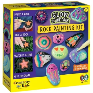Creativity for Kids Glow in the Dark Rock Painting Kit - Little Painter Art | Exploring the Endless Possibilities of Art New