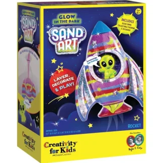 Creativity for Kids Glow in the Dark Sand Art Rocket Ship - Little Painter Art | Exploring the Endless Possibilities of Art Outlet