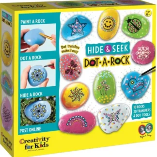 Creativity for Kids Hide & Seek Dot-a-Rock Painting Kit - Little Painter Art | Exploring the Endless Possibilities of Art Online