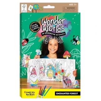 Creativity for Kids Wonder Worlds 3D Colouring Kit, Enchanted Forest - Little Painter Art | Exploring the Endless Possibilities of Art Cheap