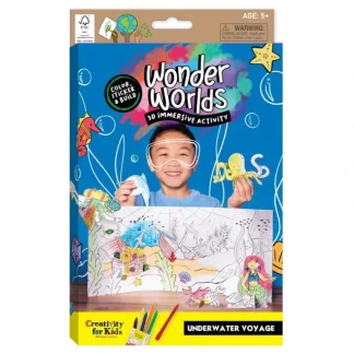 Creativity for Kids Wonder Worlds 3D Colouring Kit, Underwater Voyage - Little Painter Art | Exploring the Endless Possibilities of Art Discount