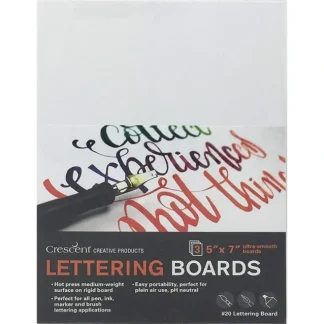 Crescent Lettering Illustration Board 3pk 5"x7" - Little Painter Art | Exploring the Endless Possibilities of Art New