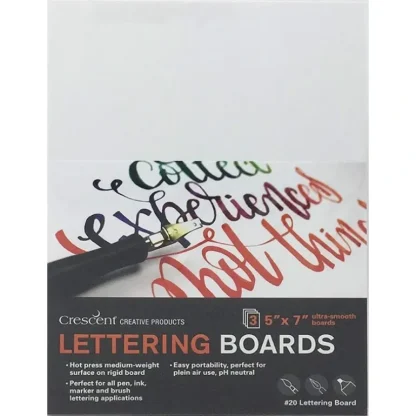Crescent Lettering Illustration Board 3pk 5"x7" - Little Painter Art | Exploring the Endless Possibilities of Art New