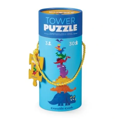 Crocodile Creek 30pc Tower Puzzle - Dinosaur - Little Painter Art | Exploring the Endless Possibilities of Art Hot