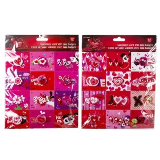 CTG From The Heart Valentine Cards & Mini Badges 12pk Assorted - Little Painter Art | Exploring the Endless Possibilities of Art Discount